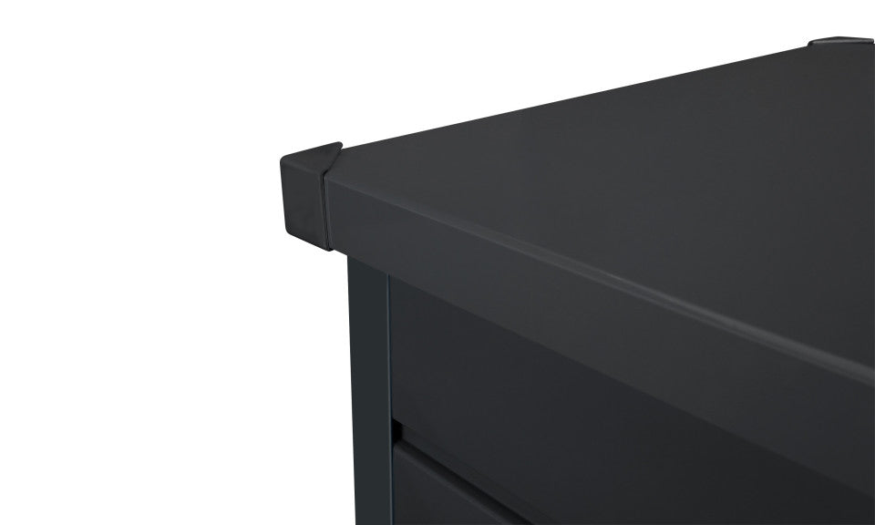 Coffre de rangement pour extérieur gris anthracite en acier galvanisé 200L