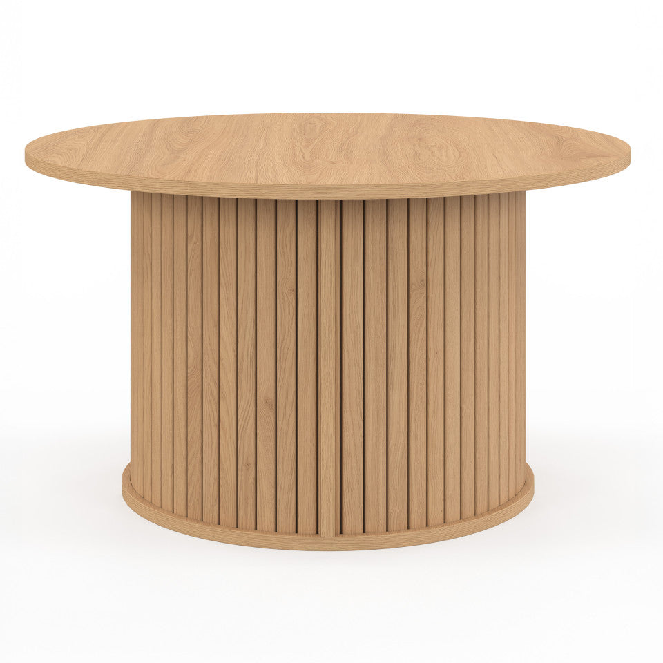 Table basse ronde Albane pieds lattes Ø70cm