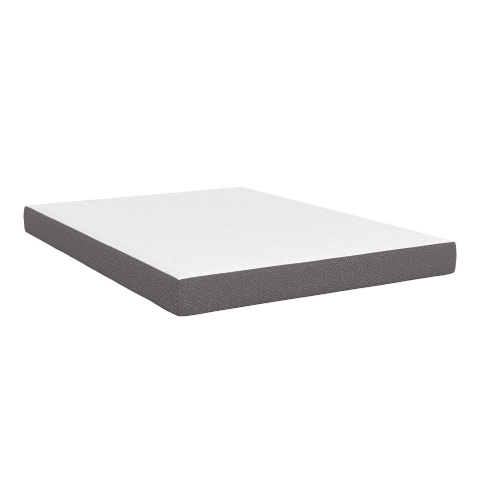 Matelas mémoire de forme épaisseur 16cm blanc et gris 140x190cm