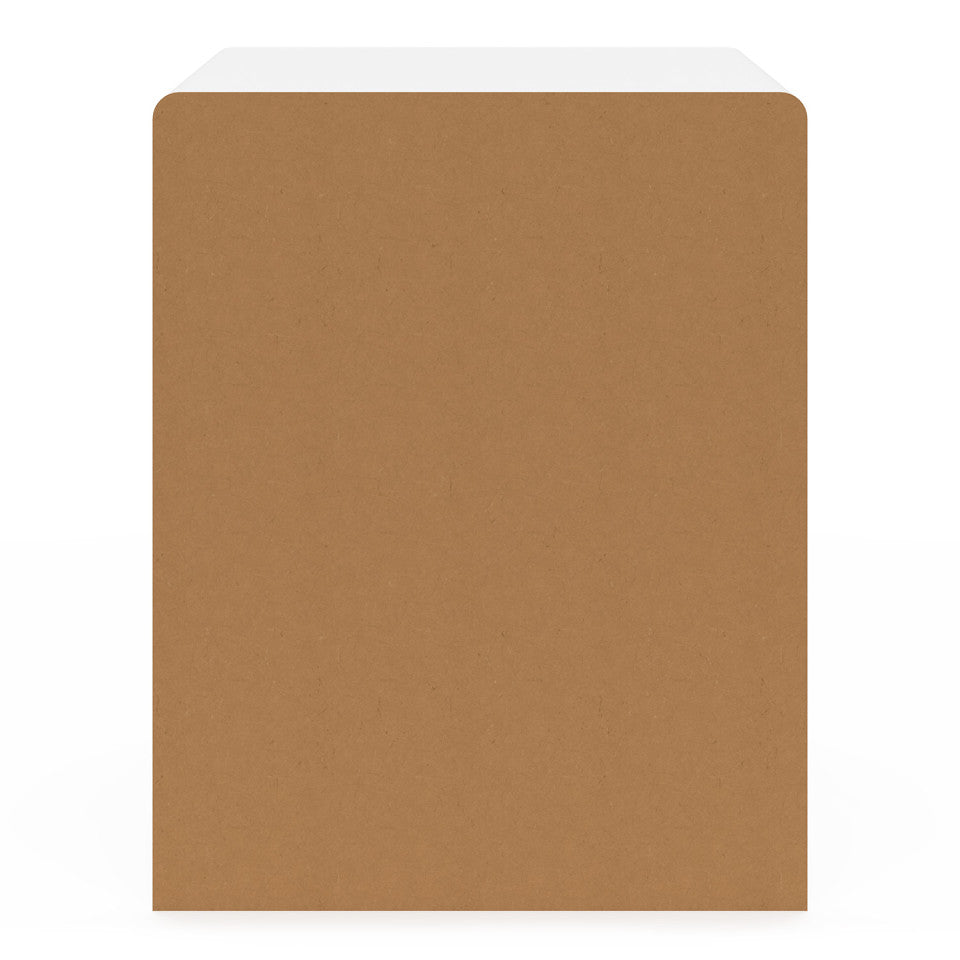 Tables de chevet organiques blanches - lot de 2