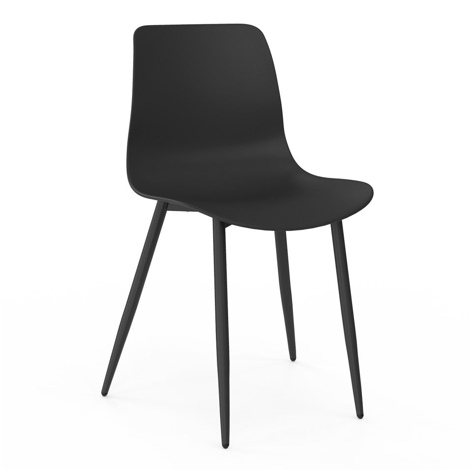 Chaises Nala noires - lot de 6