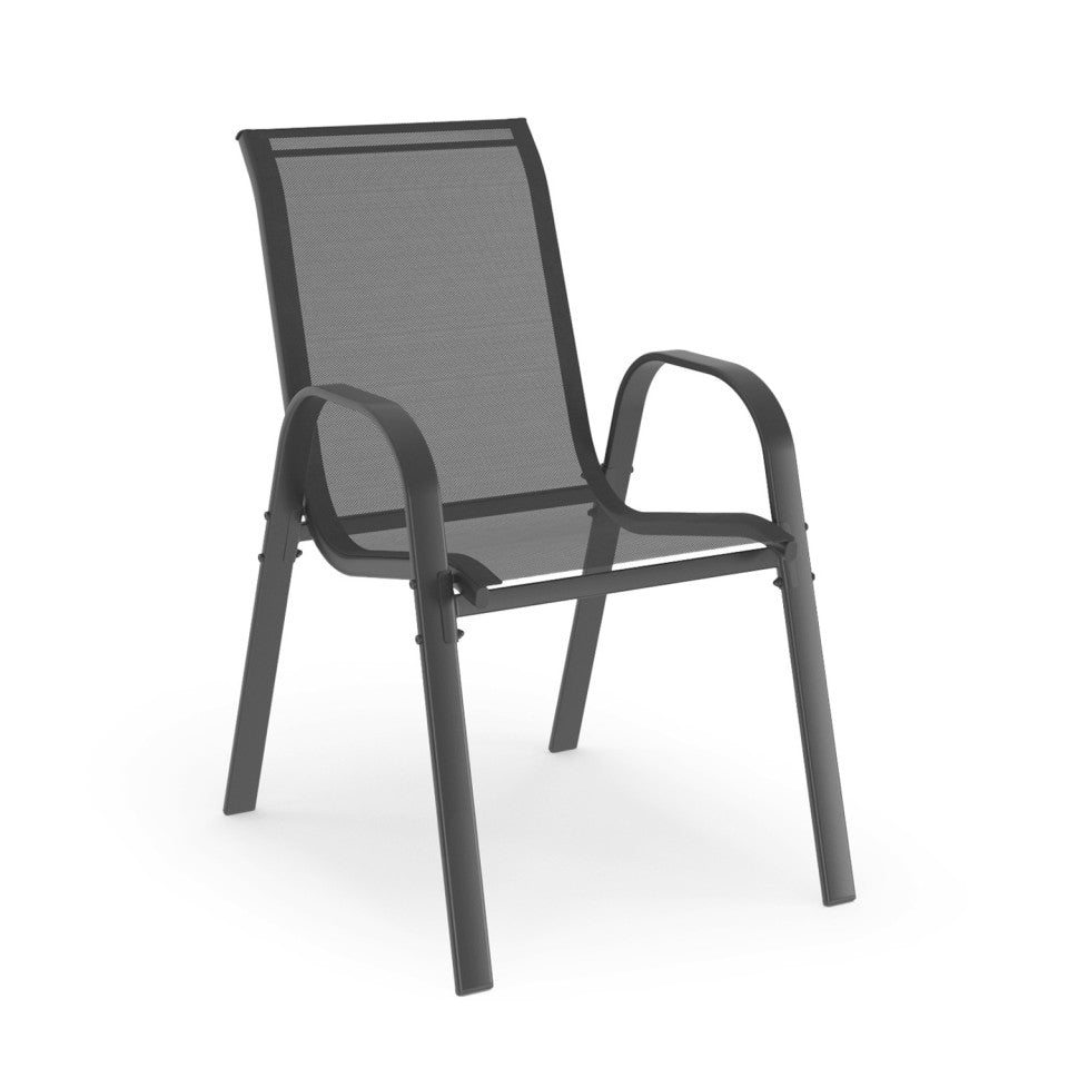 Ensemble repas extensible 8 places en polywood gris