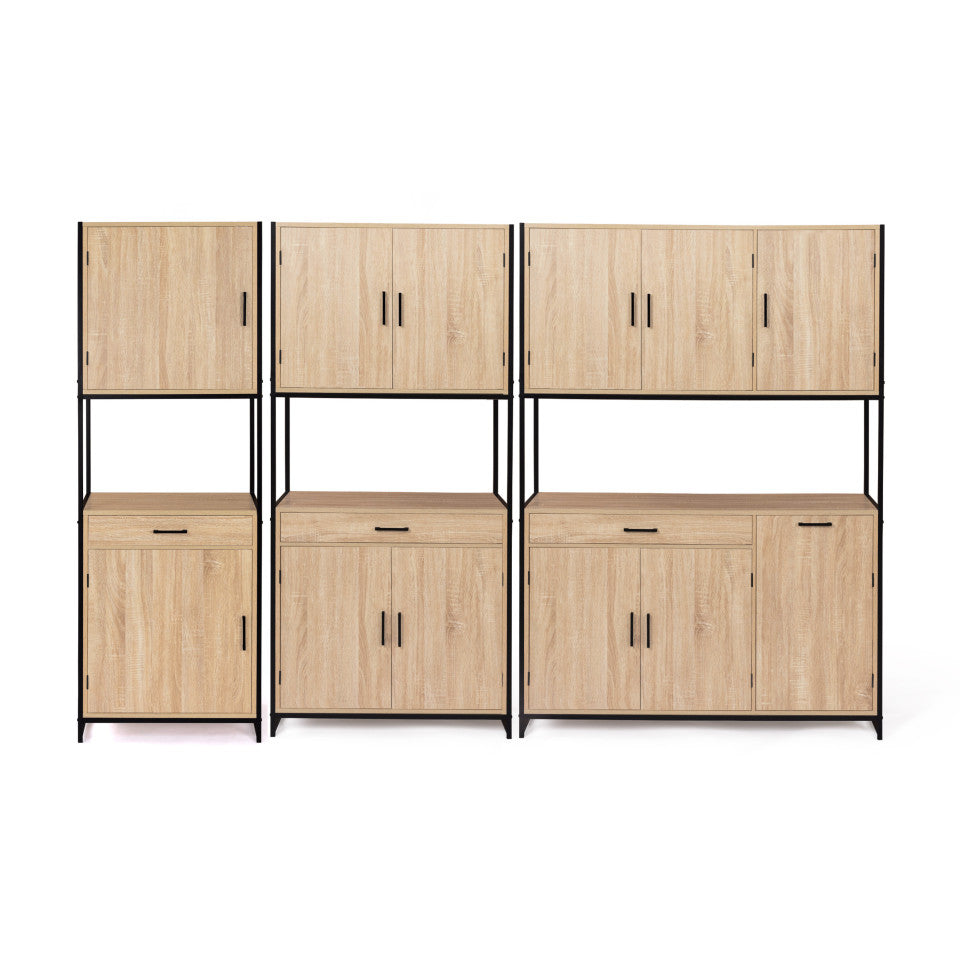 Meuble de cuisine / Vaisselier Memphis 2 niveaux 60x170cm