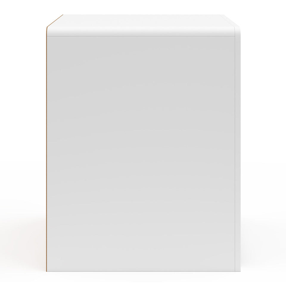 Tables de chevet organiques blanches - lot de 2