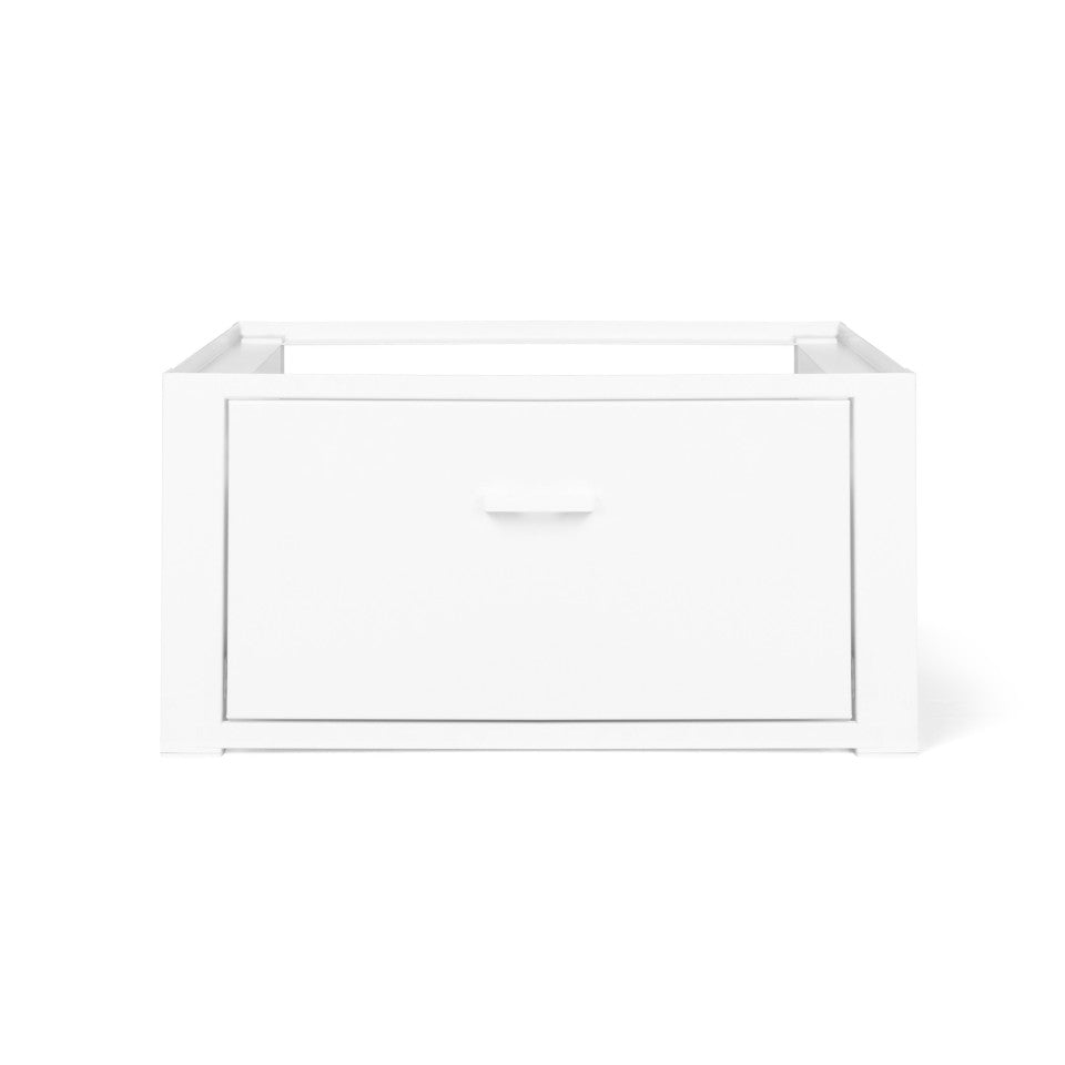 Socle spécial machine à laver blanc avec tiroir 100kg