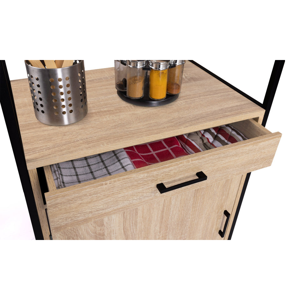 Meuble de cuisine / Vaisselier Memphis 2 niveaux 60x170cm