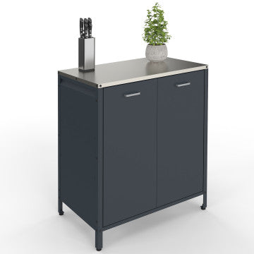 Meuble cuisine extérieure Alméria gris 2 portes
