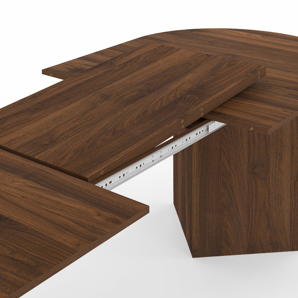 Table à manger extensible Gabin 200-300cm effet noyer