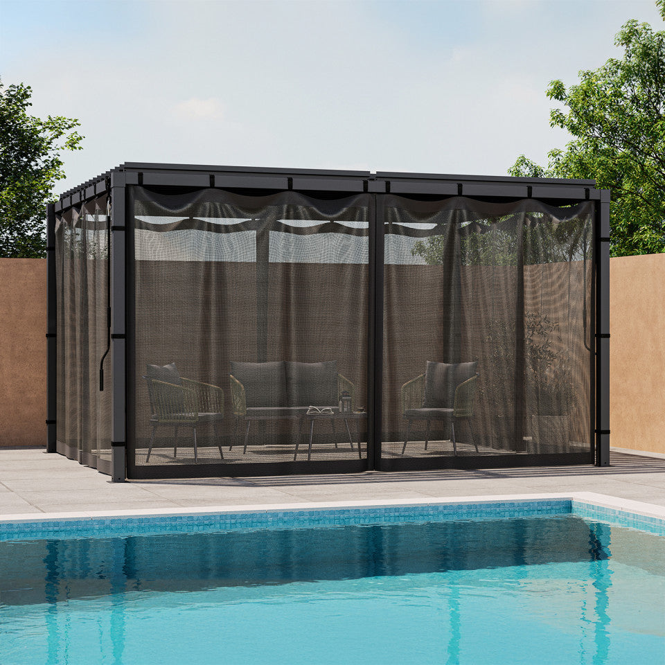 Rideaux moustiquaire pour pergola au meilleur prix | Leroy Merlin Rideaux moustiquaire pour pergola au meilleur prix | Leroy Merlin
