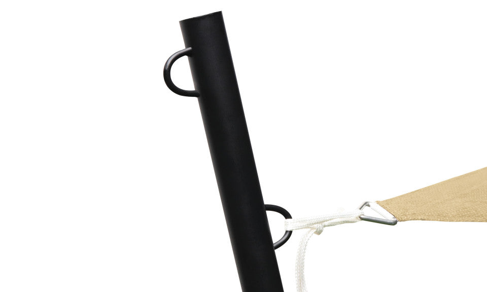 Voile d'ombrage rectangulaire beige 4x3m