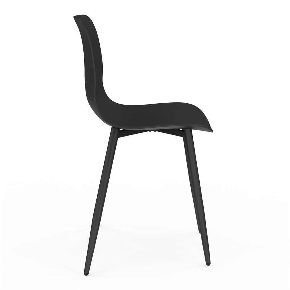 Chaises Nala noires - lot de 6