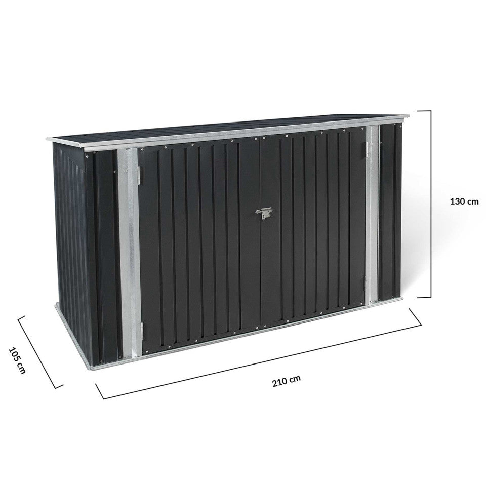 Abri de jardin en métal multi rangements
