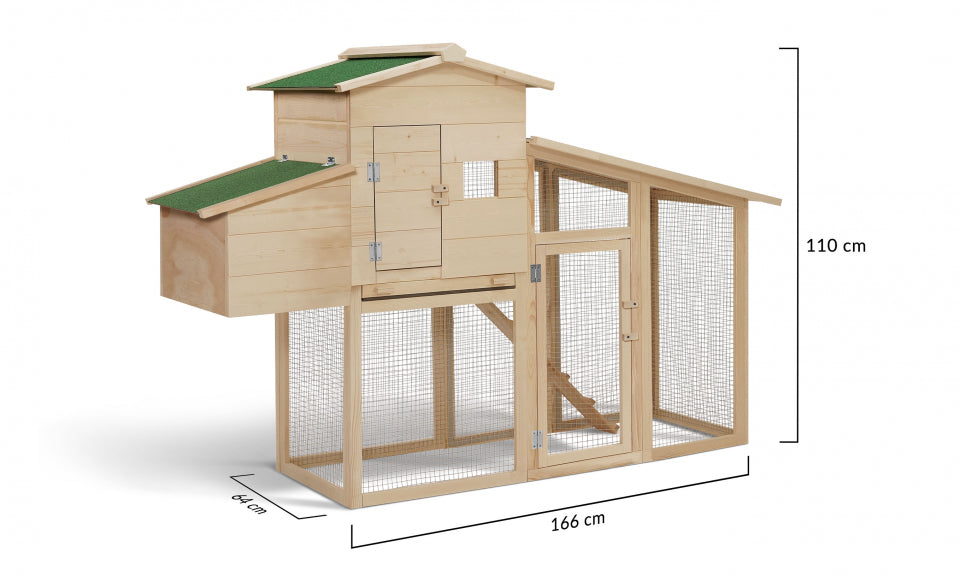 Poulailler en bois Gelina avec pondoir intégré - 3 poules