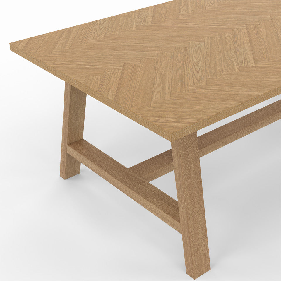 Table basse Gustave effet chevron L110cm