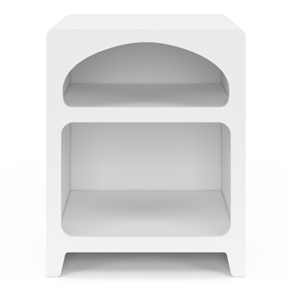 Tables de chevet organiques blanches - lot de 2