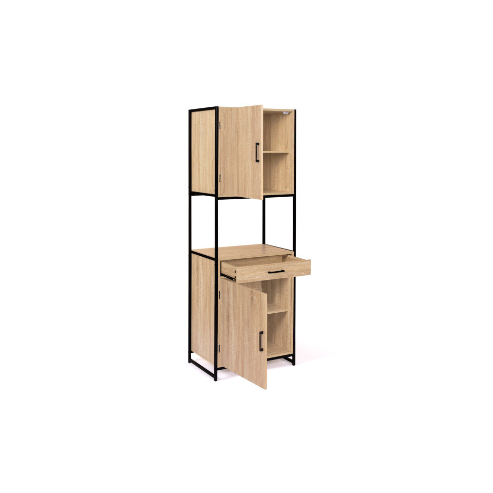 Meuble de cuisine / Vaisselier Memphis 2 niveaux 60x170cm