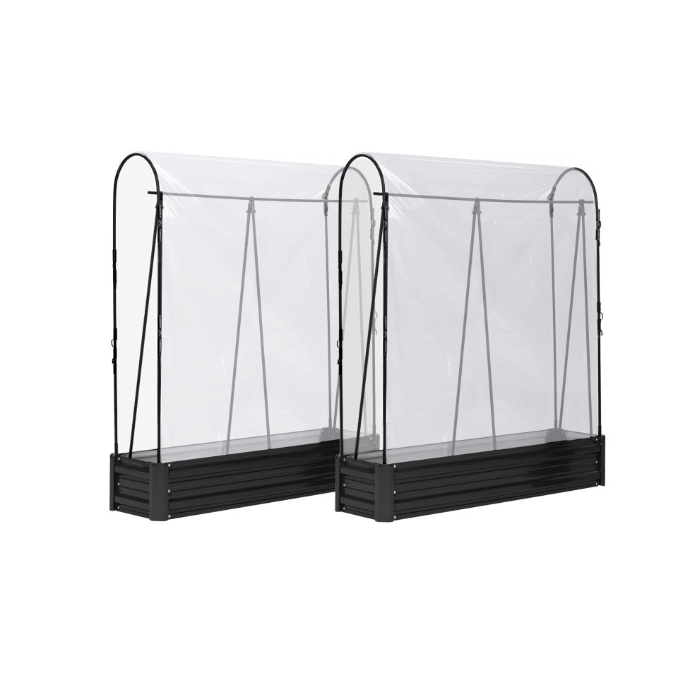 Serres de potager spéciales tomates en métal - lot de 2