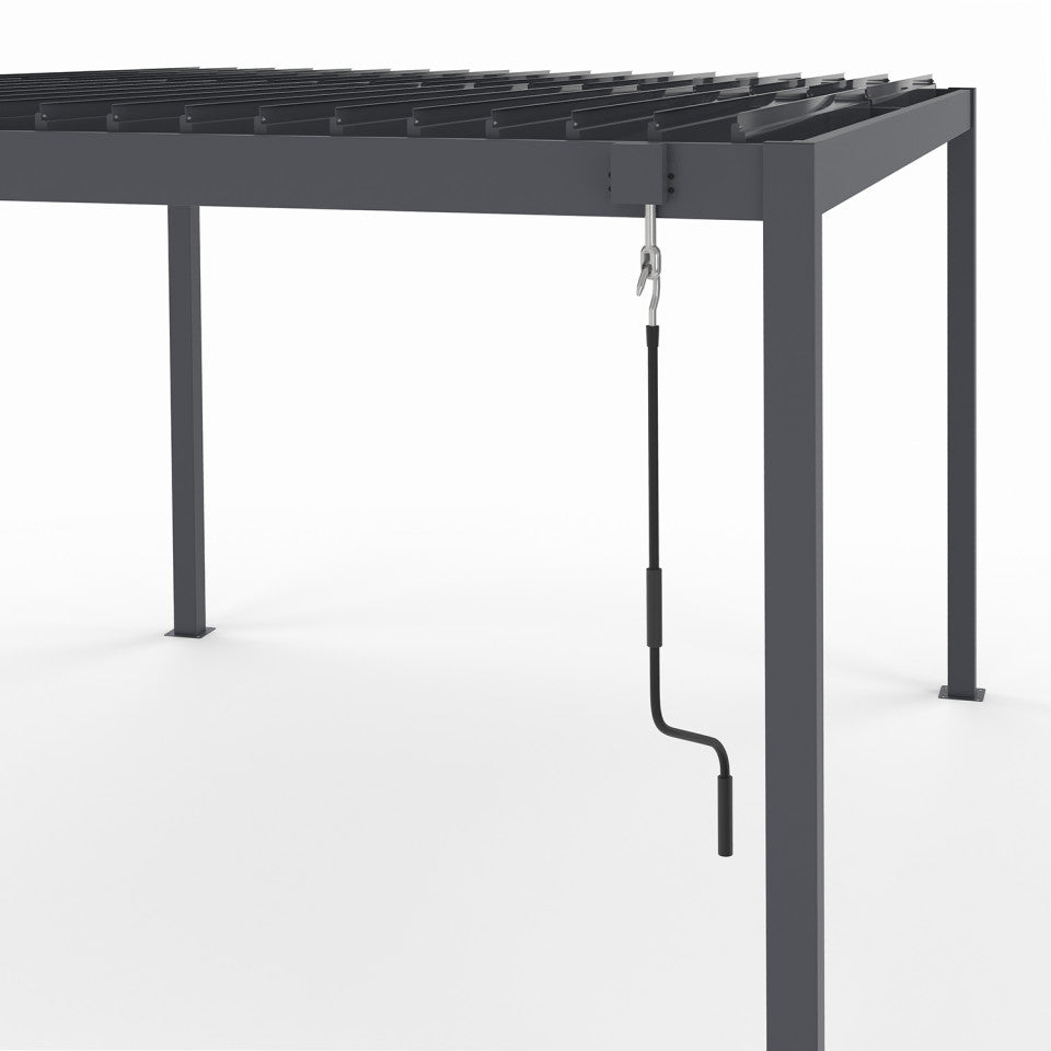 Pergola bioclimatique en aluminium 3x4m