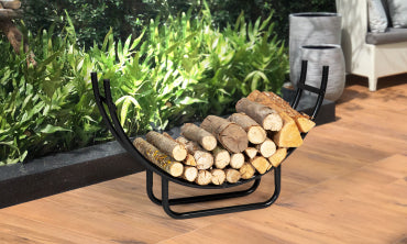 Range bûches arche en acier