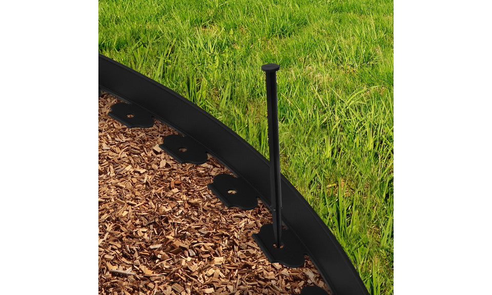 Bordurette pour parterre 10m en plastique noir