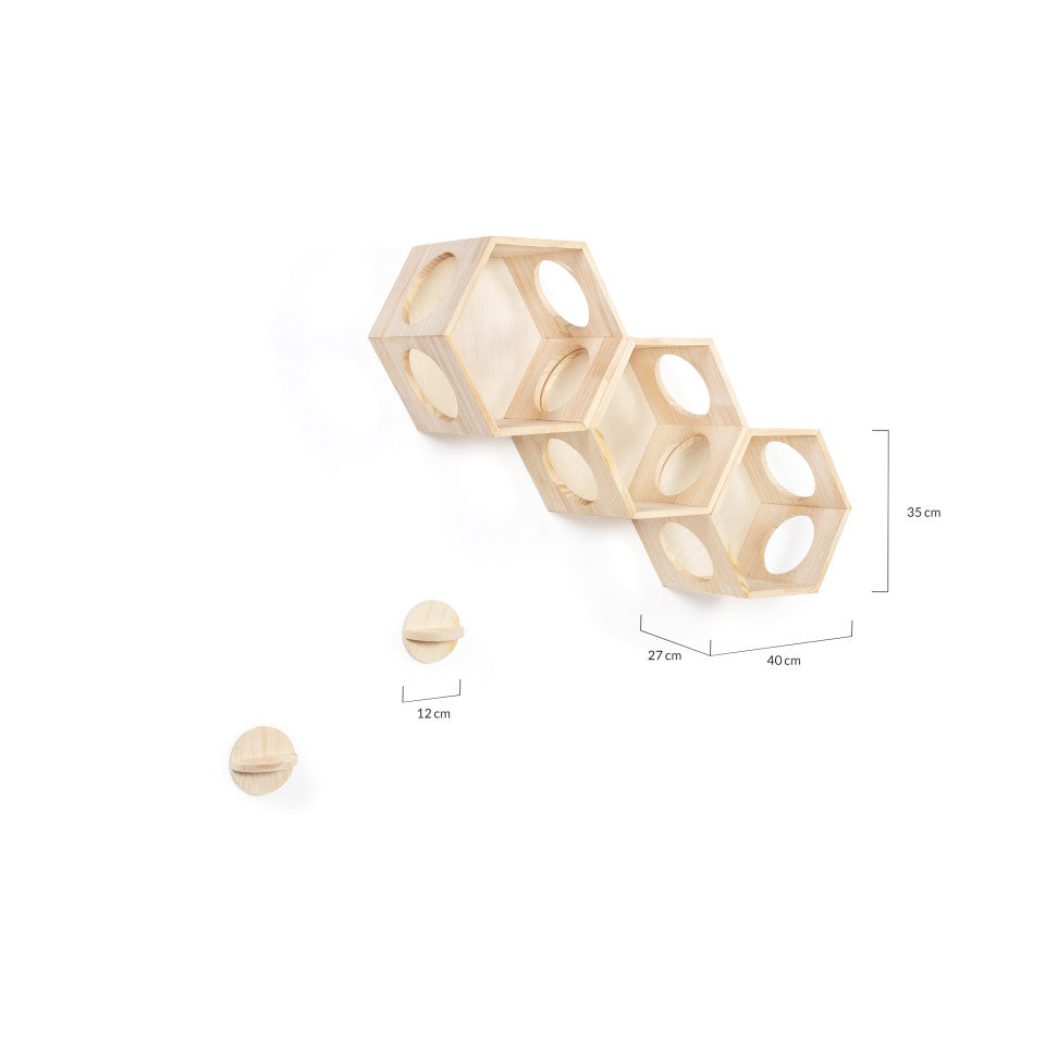 Etagères modulables pour chat - Lot de 3