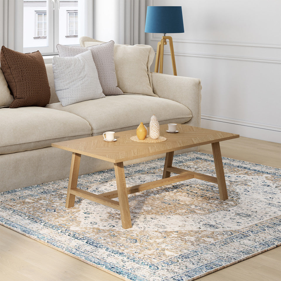 Table basse Gustave effet chevron L110cm