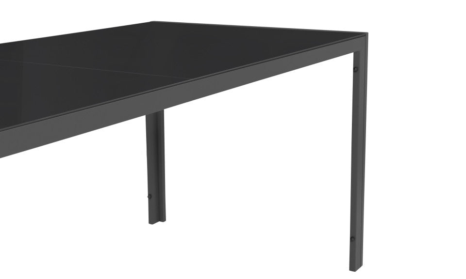 Table de jardin Formentera en verre trempé 240cm