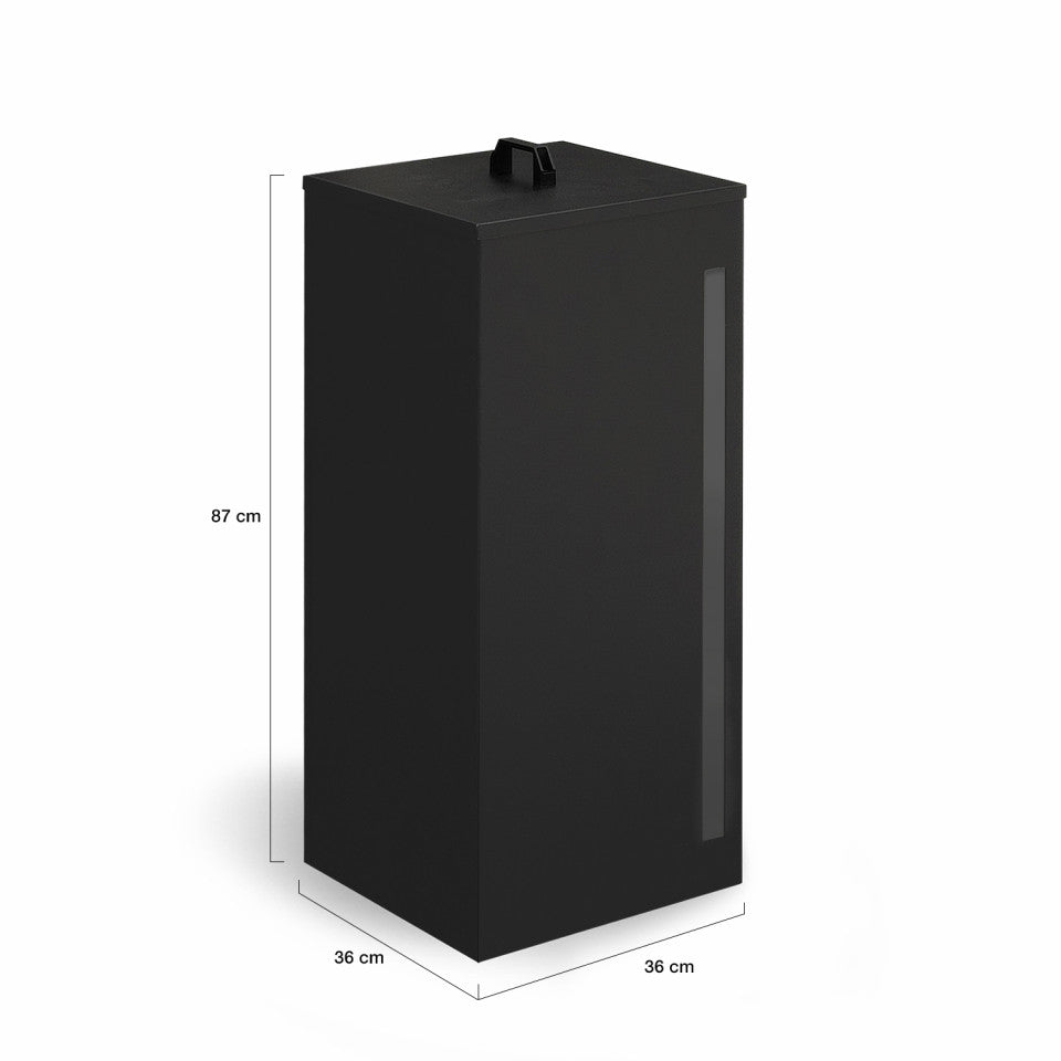 Réservoir à granules et pellets noir 55kg