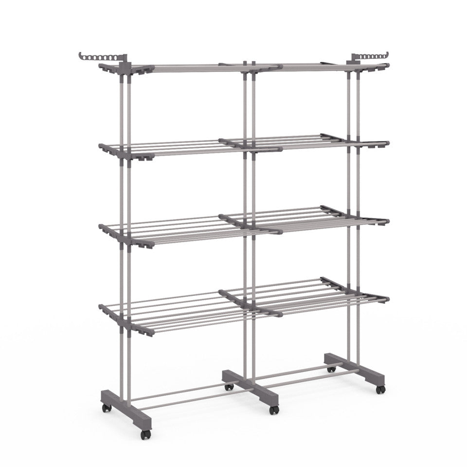 Séchoir extensible pliable 4 niveaux - 50m d'étendage