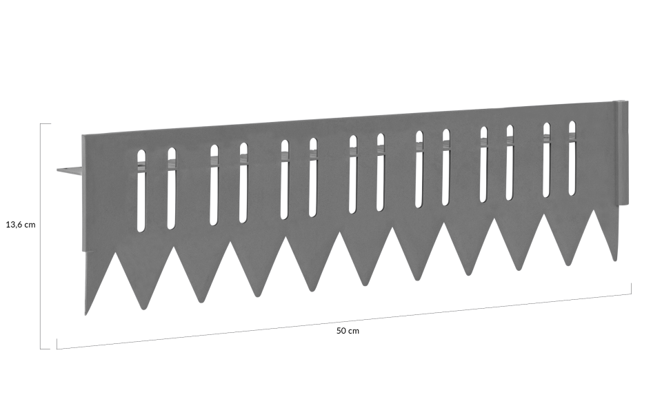 Bordurettes pour parterre grise stop herbe spéciale tonte - 5m