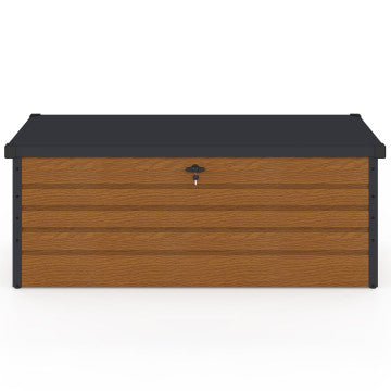 Coffre de jardin métal effet bois 600L