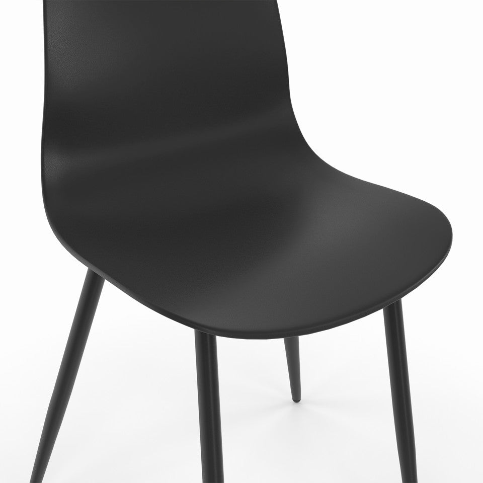 Chaises Nala noires - lot de 6