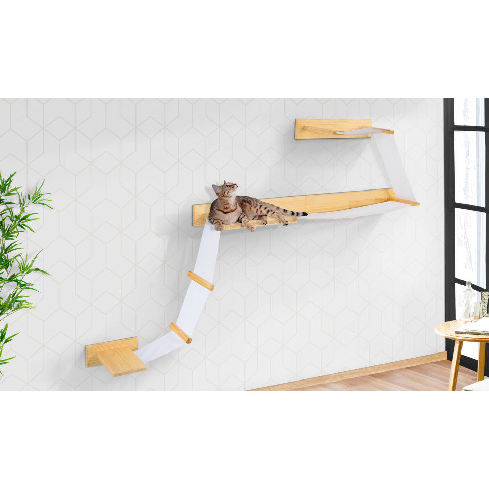 Composition murale modulable pour chat
