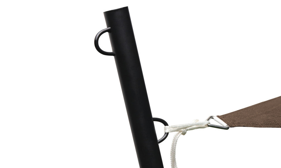 Voile d'ombrage rectangulaire taupe 4x3m