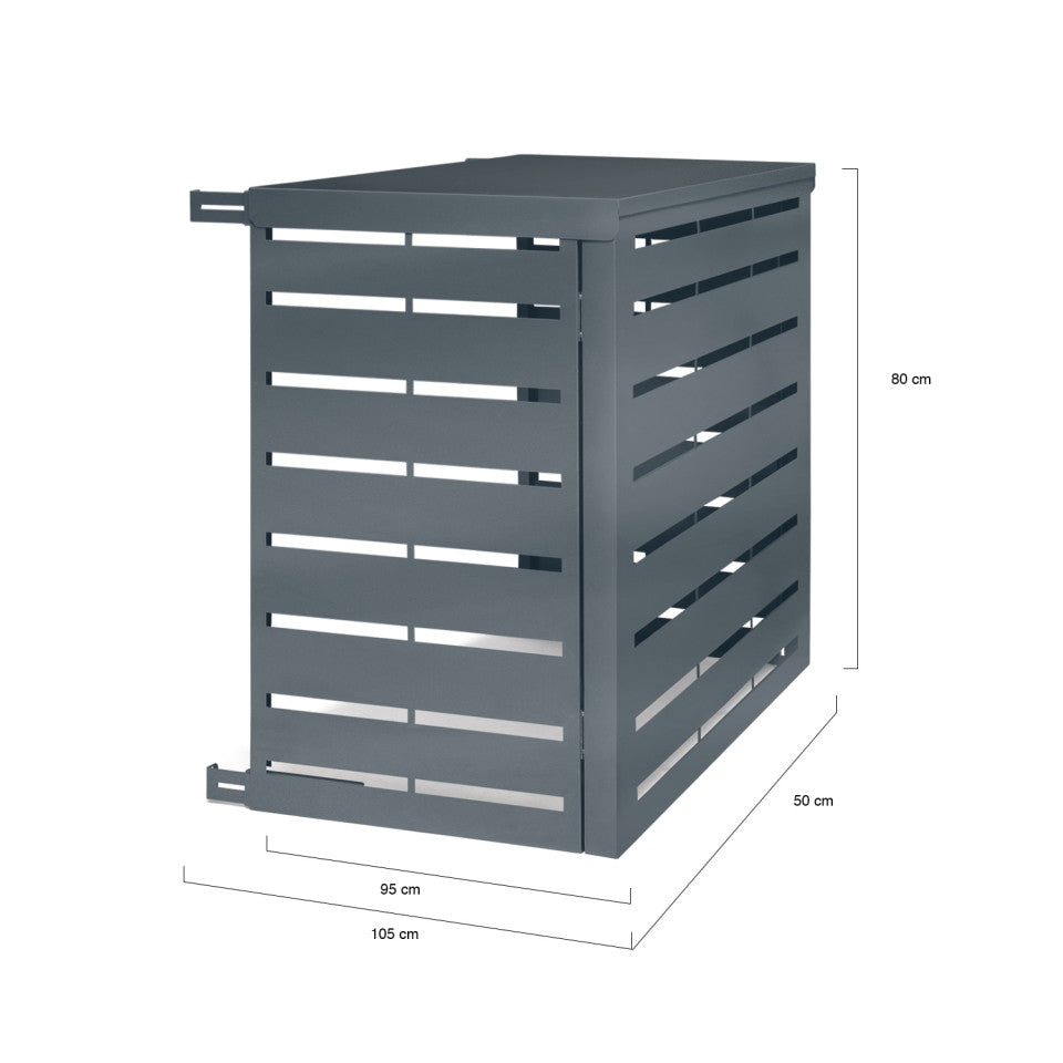 Cache clim extérieur gris petit modèle
