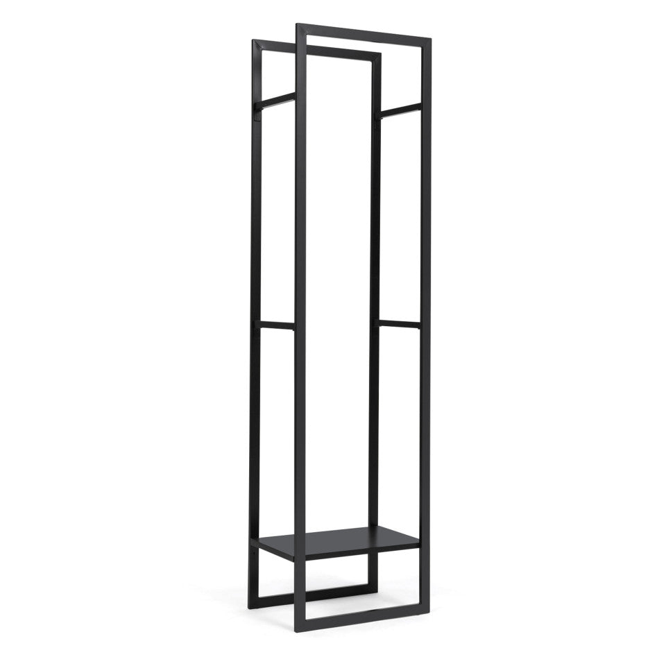 Range bûches vertical avec étagère et accessoires 170cm