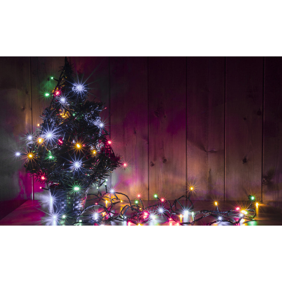 Guirlande à pile 100 LED mutlicolore