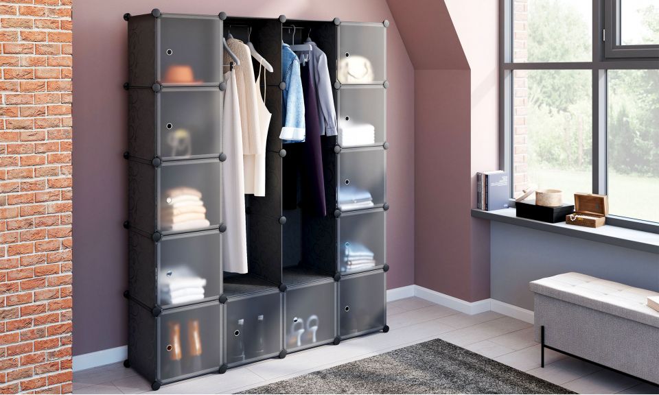 Armoire de rangement multifonction 12 cubes