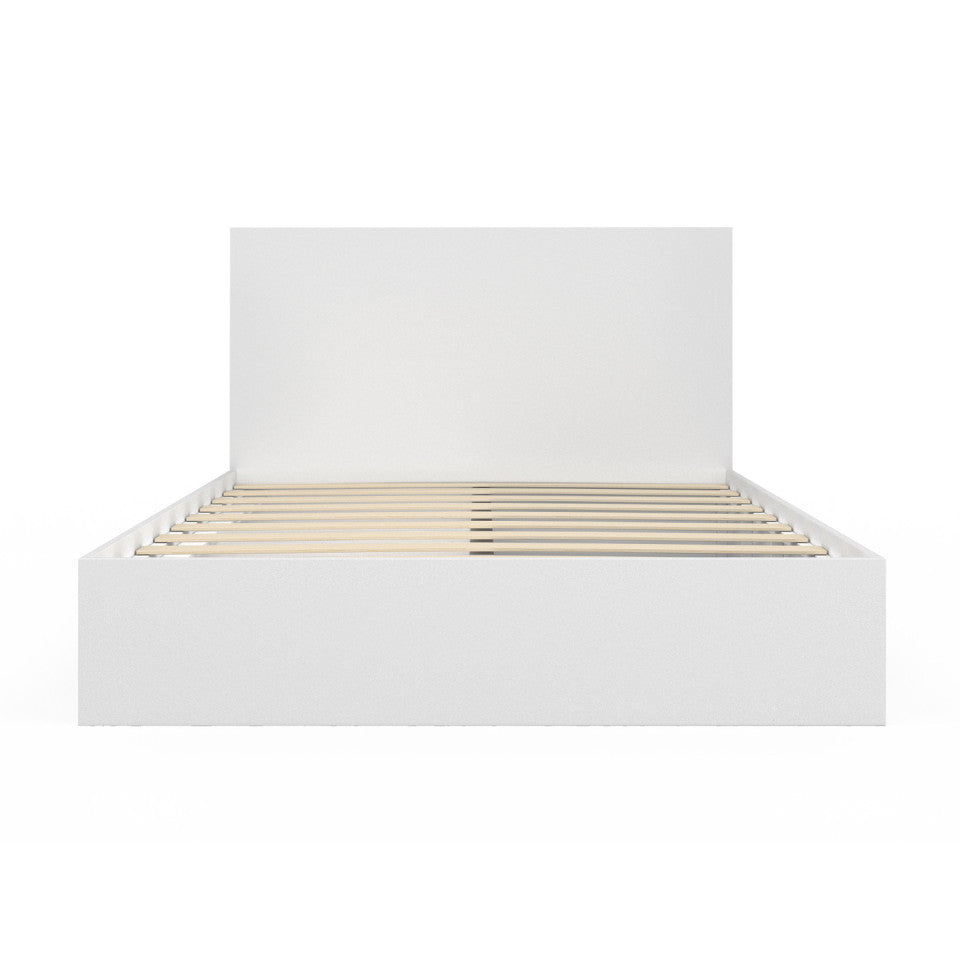 Lit Orem avec sommier, tête de lit et tiroir intégré blanc 140x190cm
