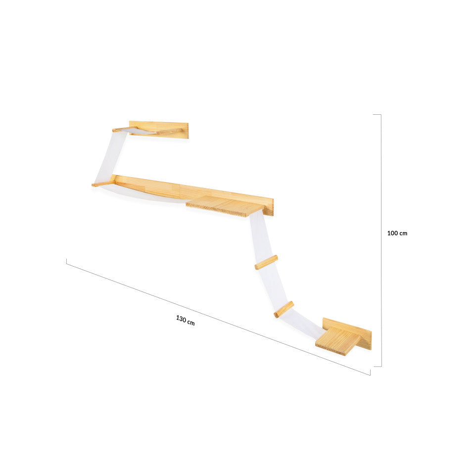 Composition murale modulable pour chat