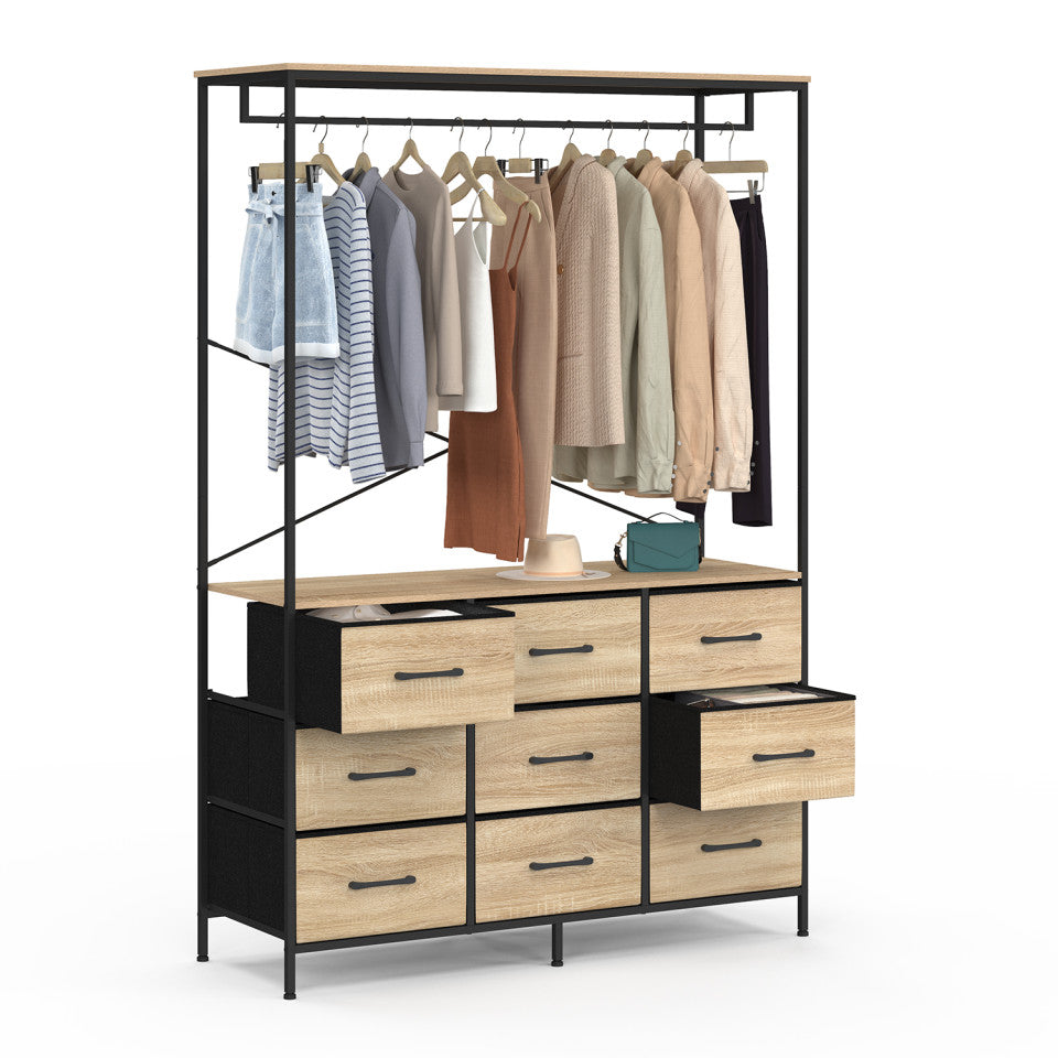 Dressing Iris penderie et 9 tiroirs