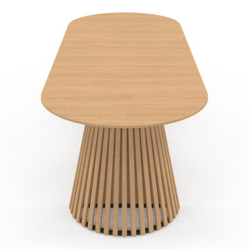 Table à manger ronde extensible Camélia Ø110-300cm