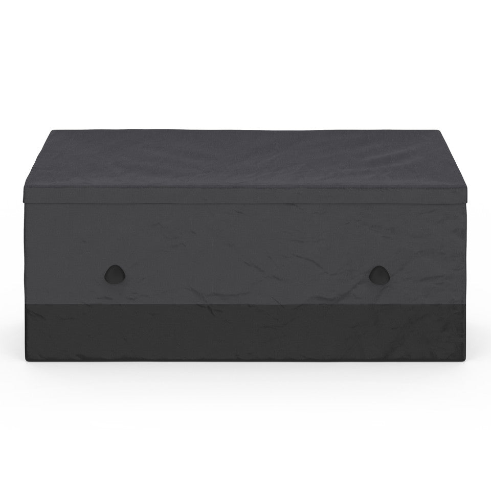 Coffre de rangement pour extérieur gris anthracite avec bâche 600L