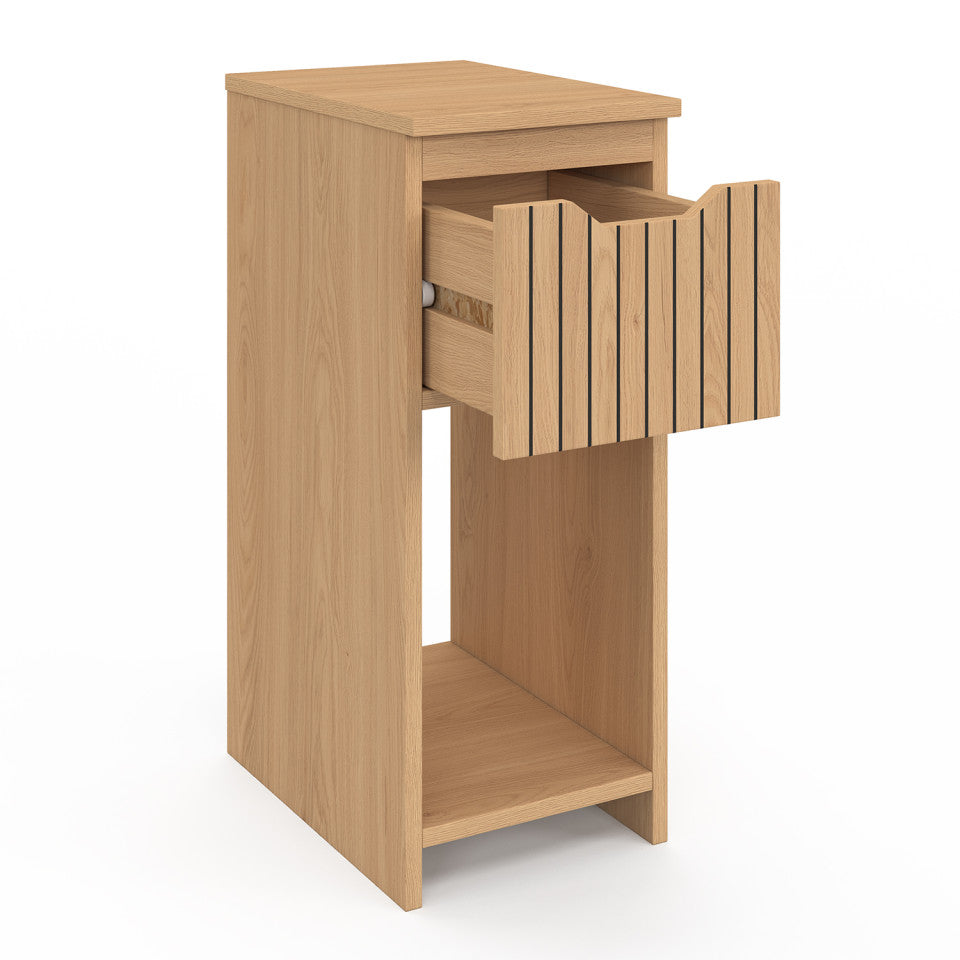 Tables de chevet Faustine avec 1 tiroir - lot de 2