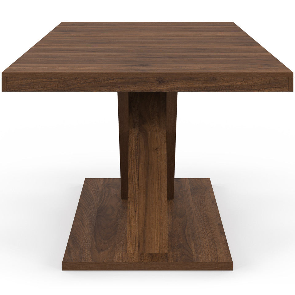 Table à manger extensible Alexia effet noyer 160-200cm