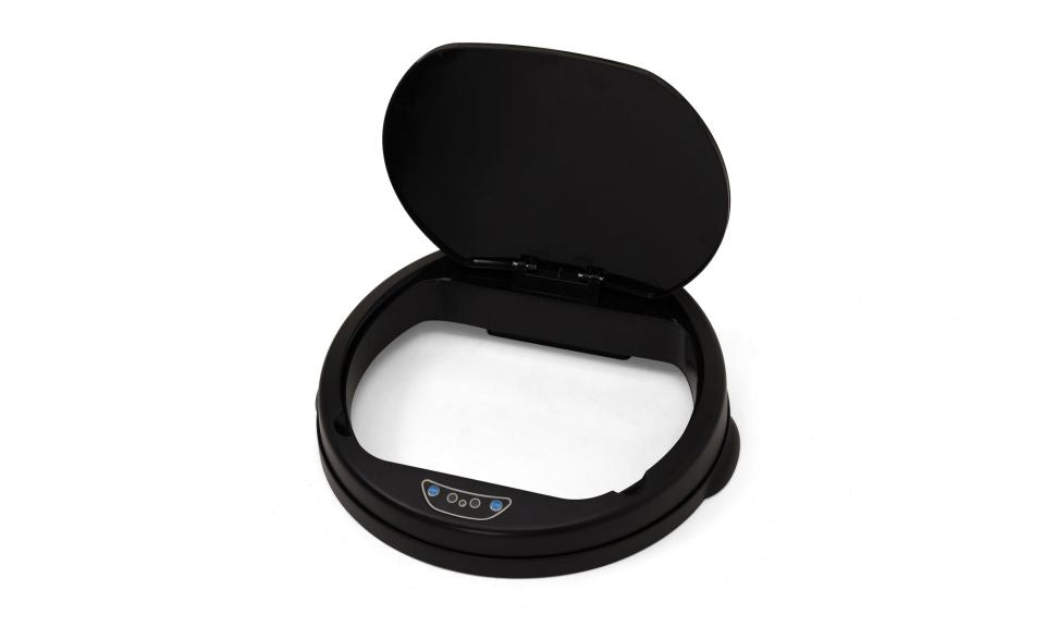 Poubelle automatique ronde 50L Silver