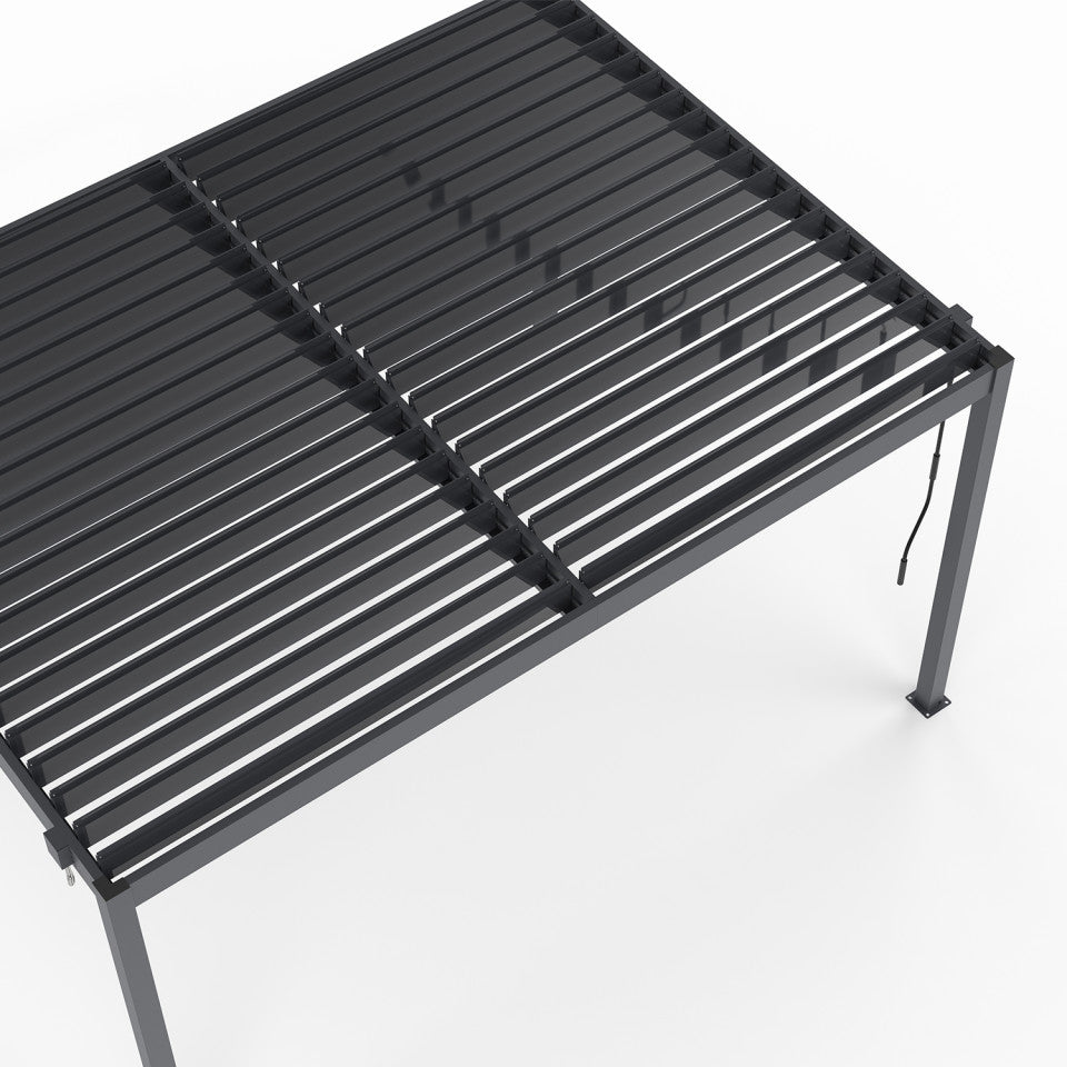 Pergola bioclimatique en aluminium 3x4m