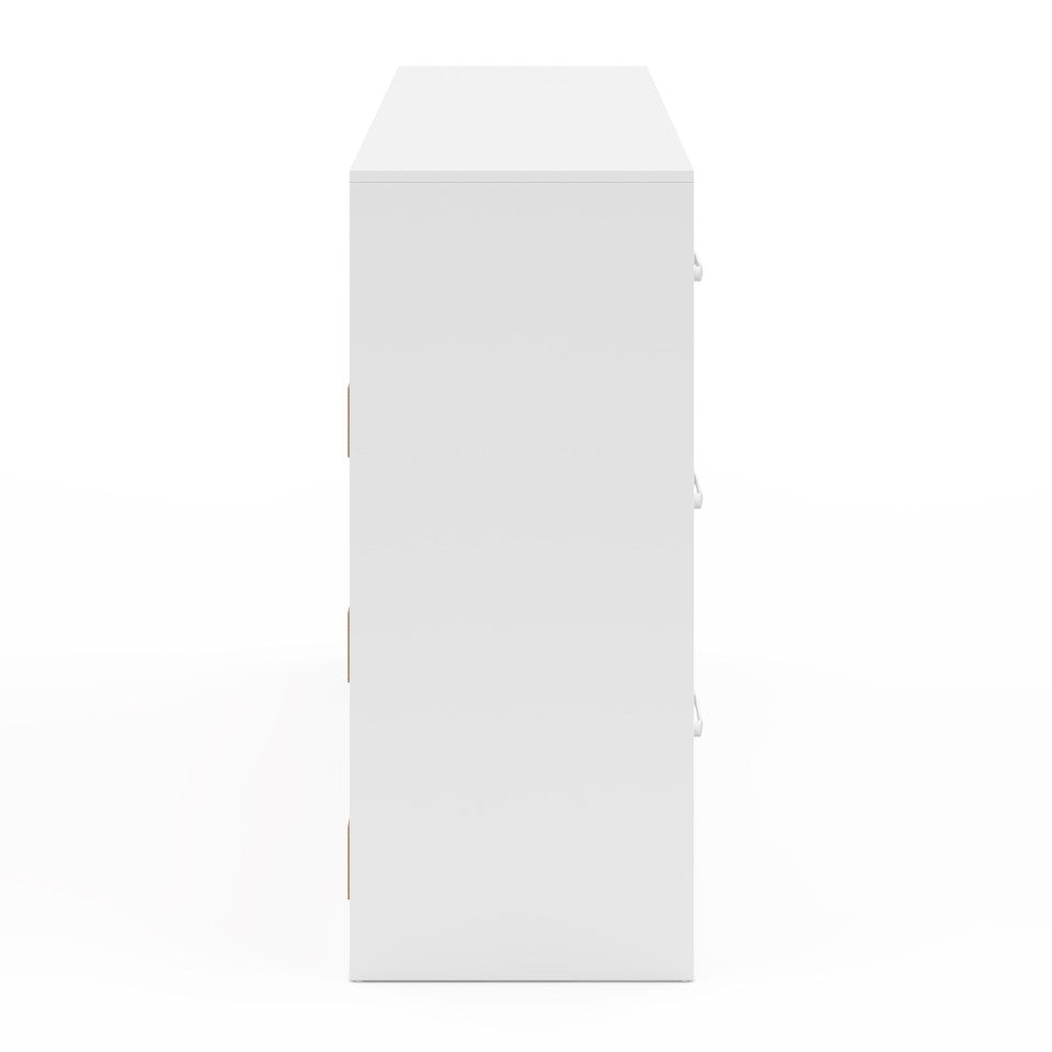 Commode Uma 9 tiroirs blanc