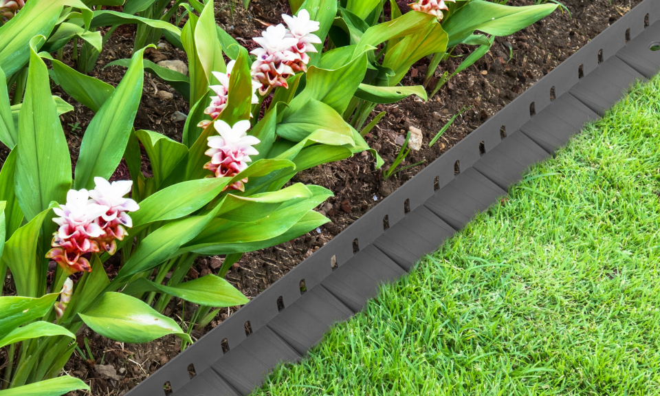 Bordurettes pour parterre grise stop herbe spéciale tonte - 5m