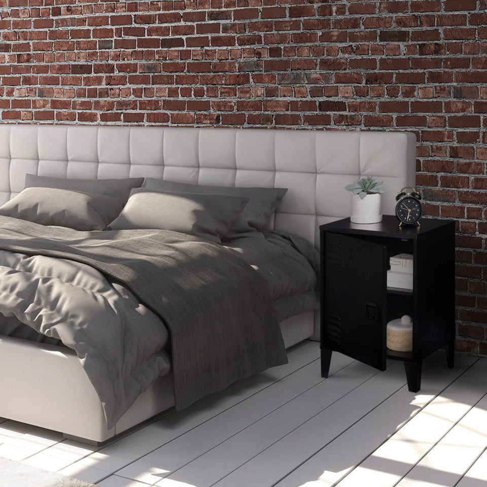 Tables de chevet Storen en métal noir - lot de 2